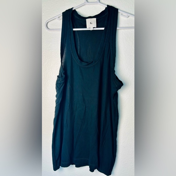 G. LABEL BY GOOP Anastasia black racerback tank size XL - Picture 1 of 5